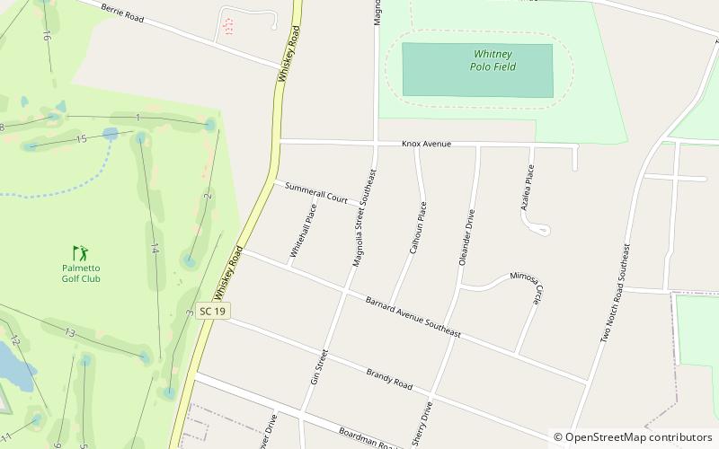 Whitehall location map