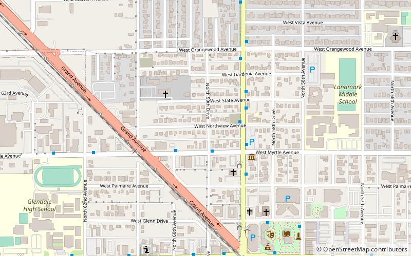 floralcroft historic district glendale location map