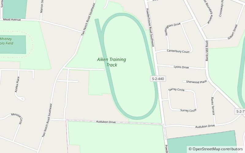 Aiken Training Track location map