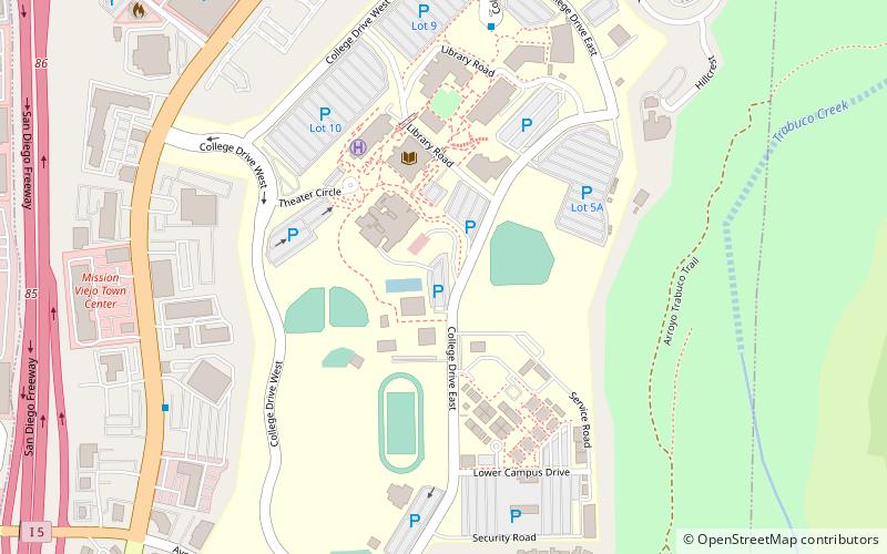 Saddleback College location map