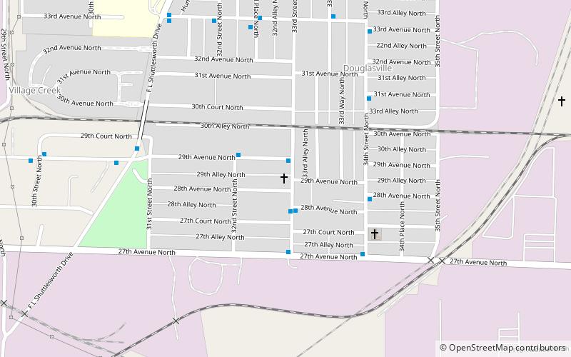 Église baptiste Béthel de Birmingham location map