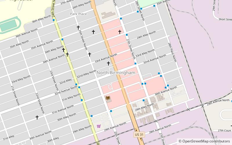 north birmingham location map