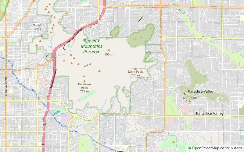 Phoenix Mountains location map