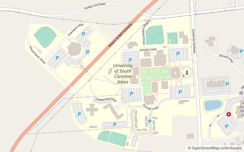 University of South Carolina Aiken location map