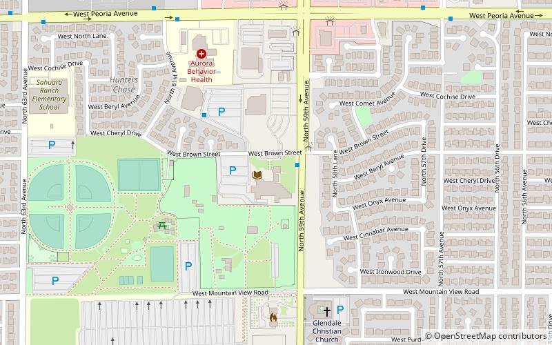 Glendale Veterans War Memorial location map