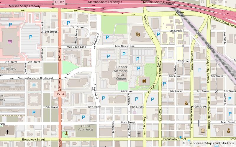 Lubbock Memorial Civic Center location map