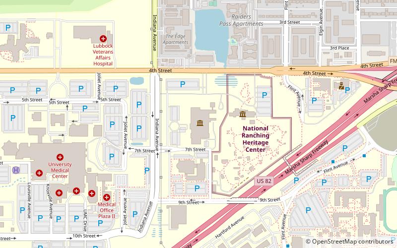 Museum of Texas Tech University location map