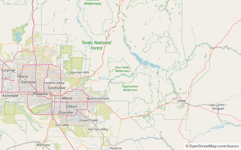 Talsperre Horse Mesa location map