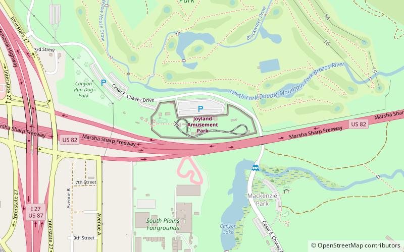 Joyland Amusement Park location map
