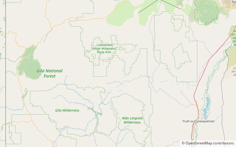 mogollon datil volcanic field foret nationale de gila location map