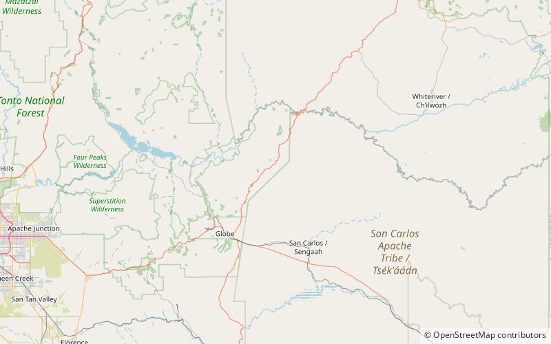 Sevenmile Mountains location map