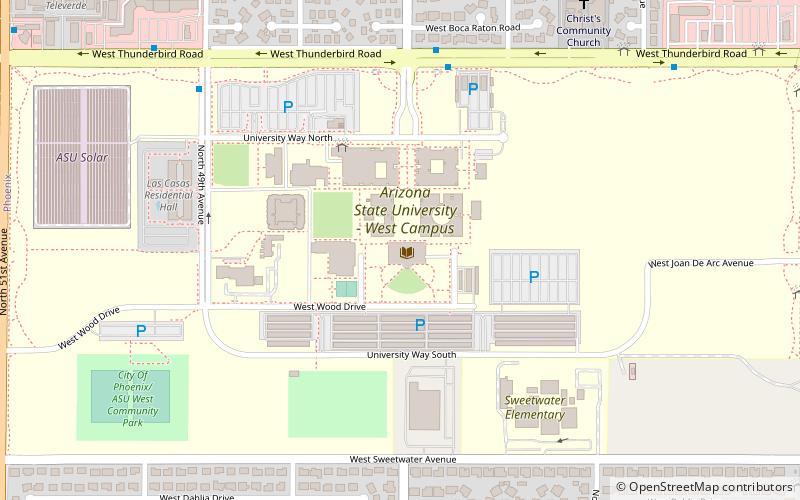 Fletcher Library - Arizona State University location map