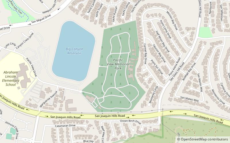 Pacific View Memorial Park location map