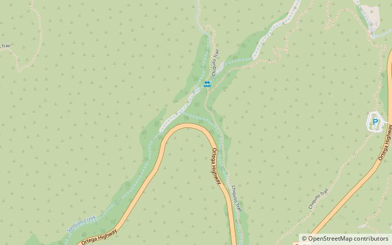 Morrell Canyon Creek location map