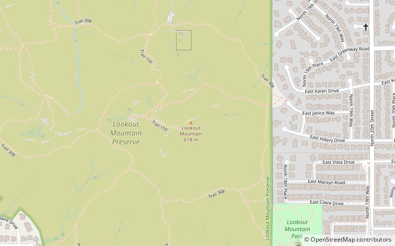 Lookout Mountain Preserve location map