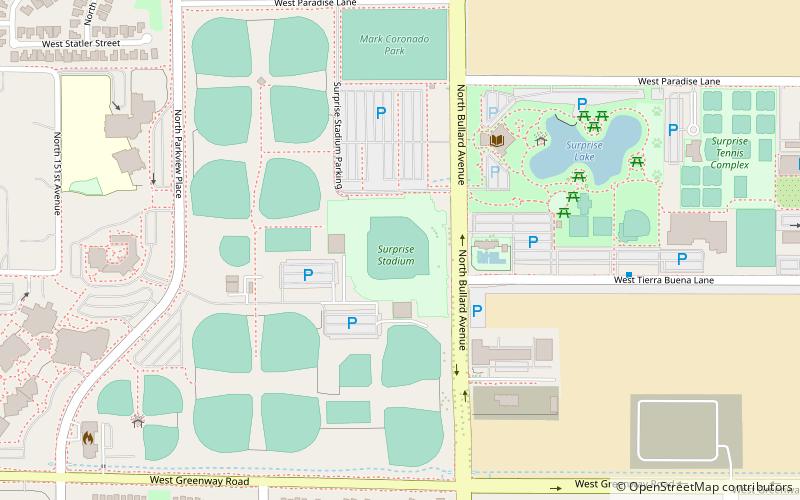 Surprise Stadium location map