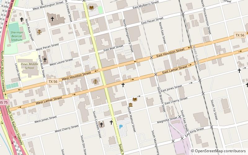 Sherman Jazz Museum location map
