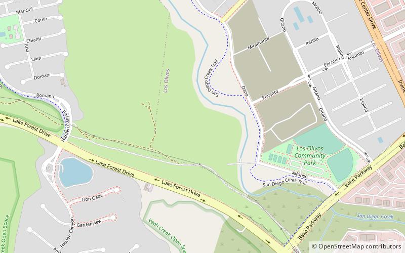 Irvine Meadows Amphitheatre location map