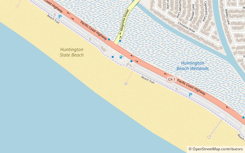 Huntington State Beach location map