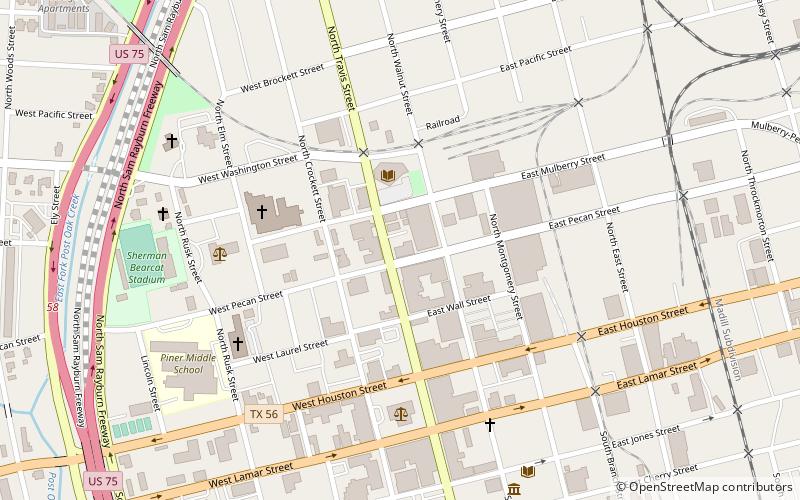 Sherman U.S. Post Office and Courthouse location map