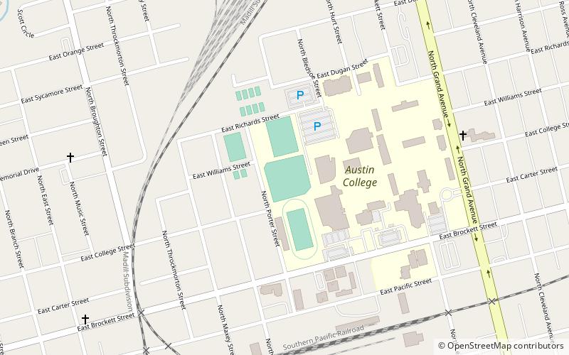 baker field sherman location map