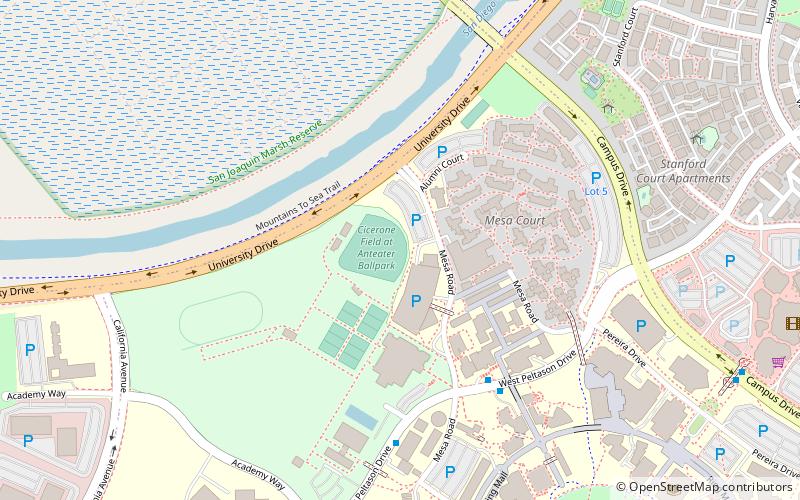 Anteater Ballpark location map