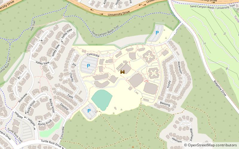 Concordia University Irvine location map