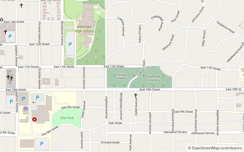 Hillside Cemetery location map