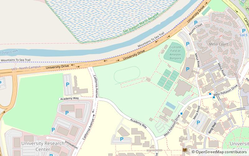 anteater stadium irvine location map