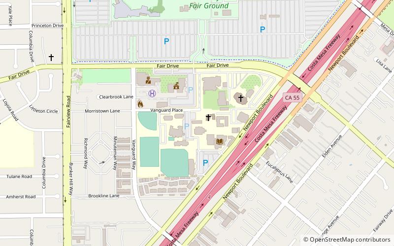 Vanguard University location map
