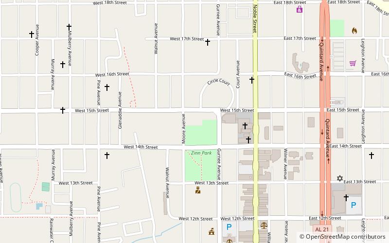 Anniston Inn Kitchen location map