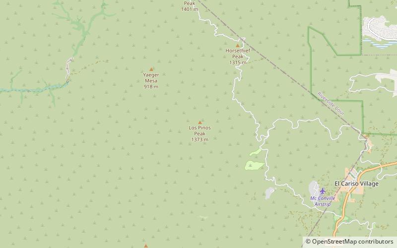 Los Pinos Peak location map