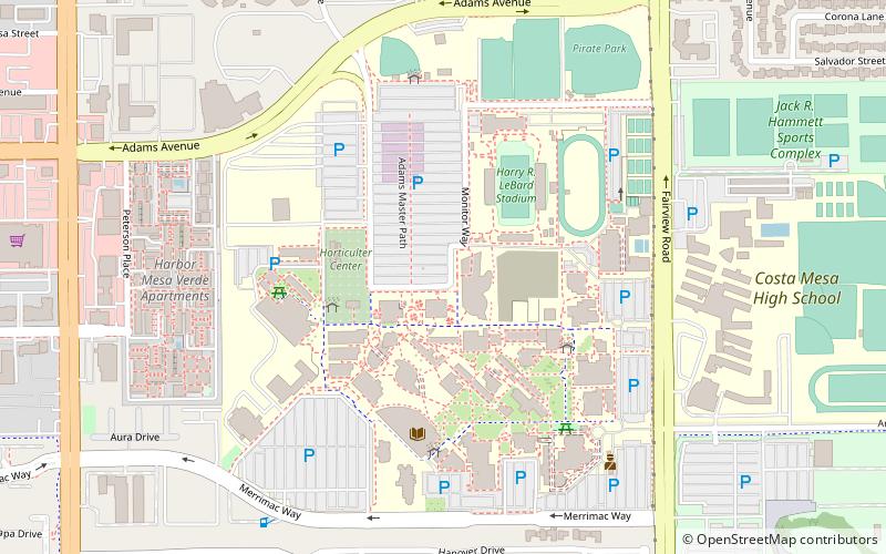 Orange Coast College location map