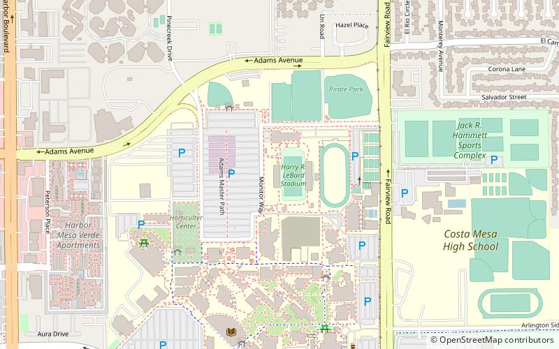 LeBard Stadium location map