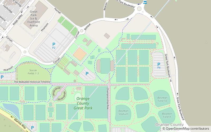 championship soccer stadium irvine location map