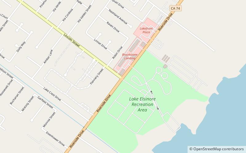 Lake Elsinore Local location map