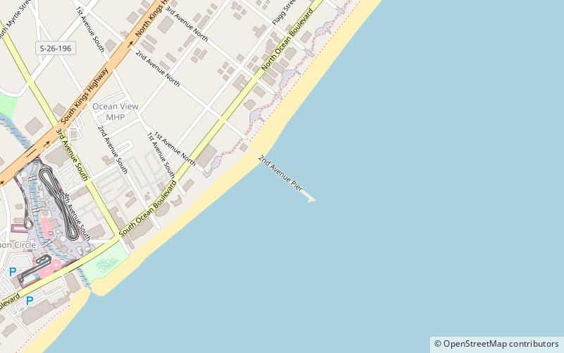 second avenue pier myrtle beach location map