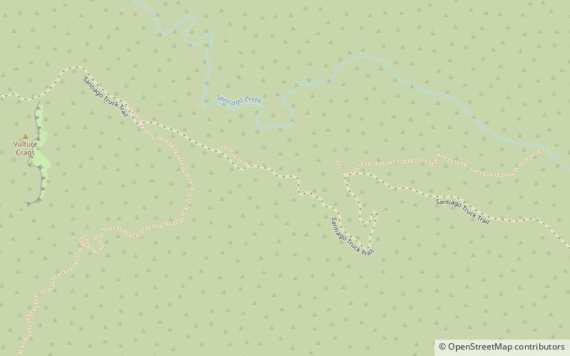 santiago truck trail bosque nacional cleveland location map