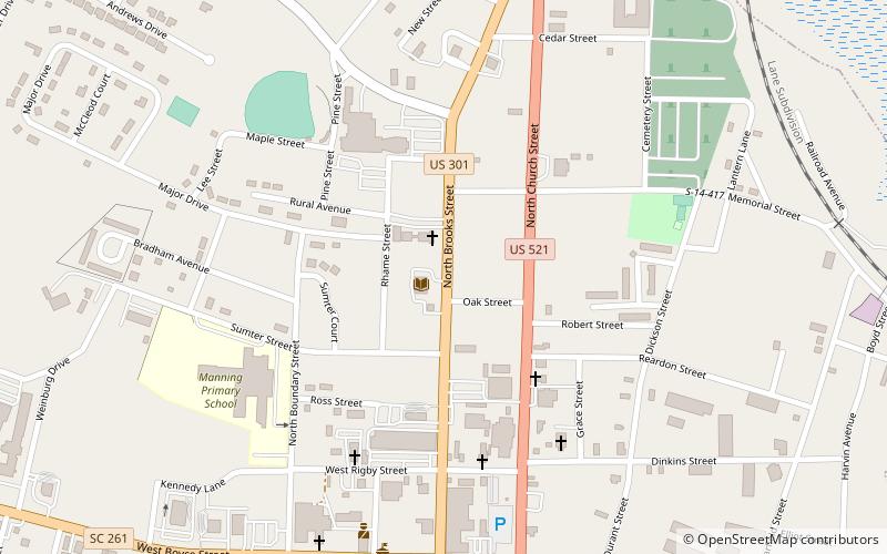 Manning Library location map