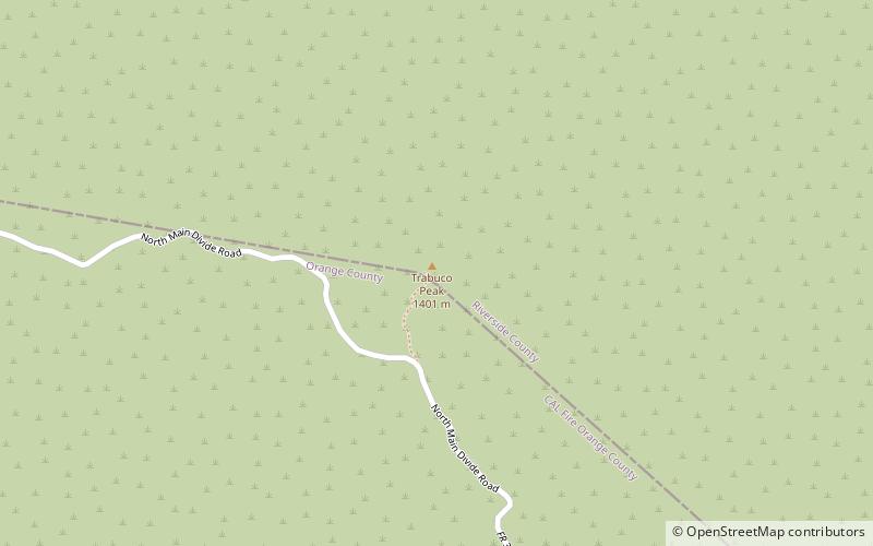 Trabuco Peak location map