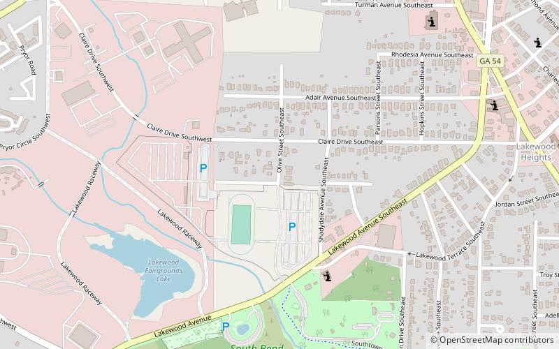 lakewood heights atlanta location map