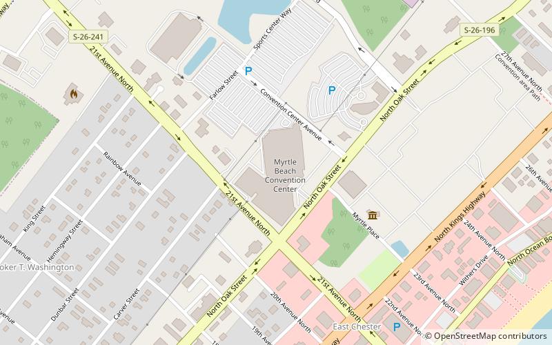 Myrtle Beach Convention Center location map