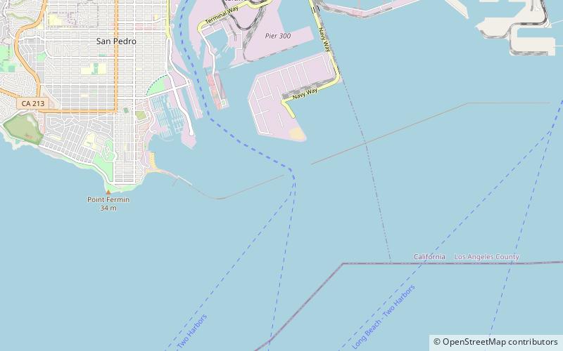 Los Angeles Harbor Light location map