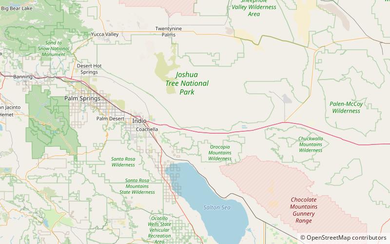 cottonwood mountains park narodowy joshua tree location map