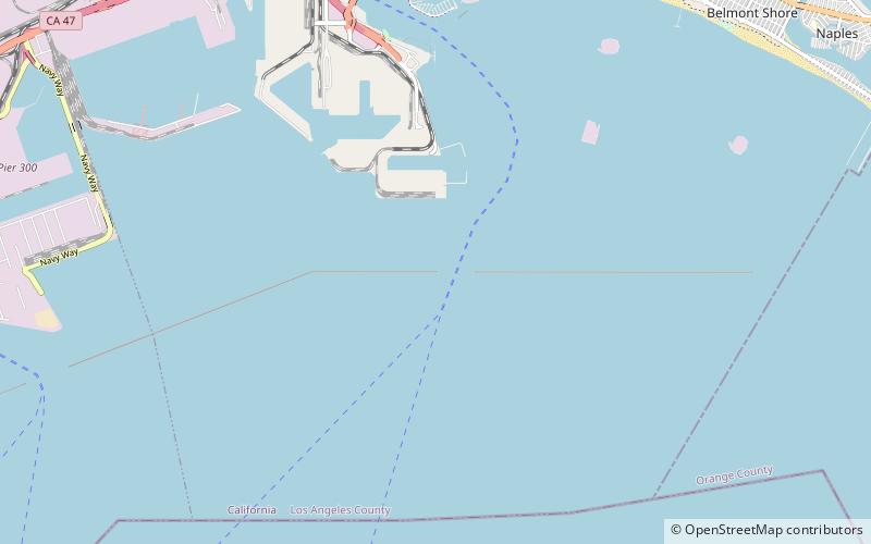 Long Beach Light location map