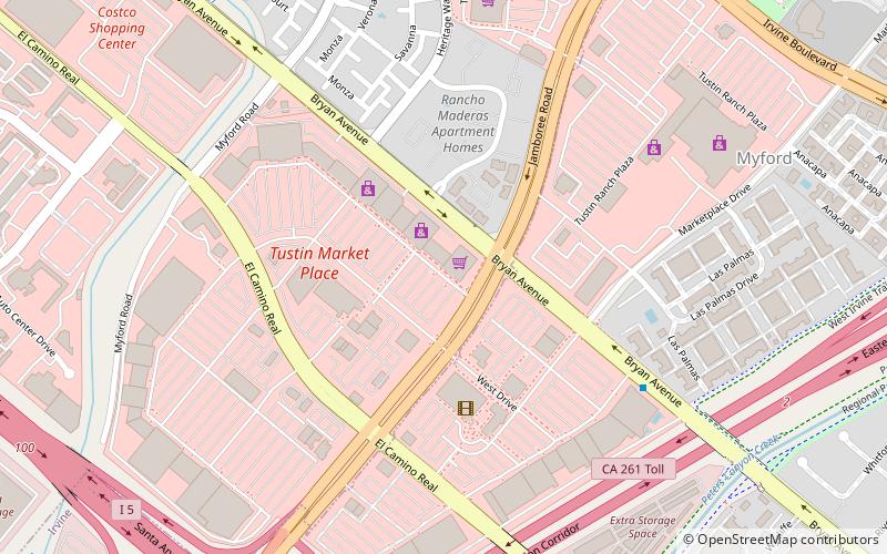 the market place santa ana location map