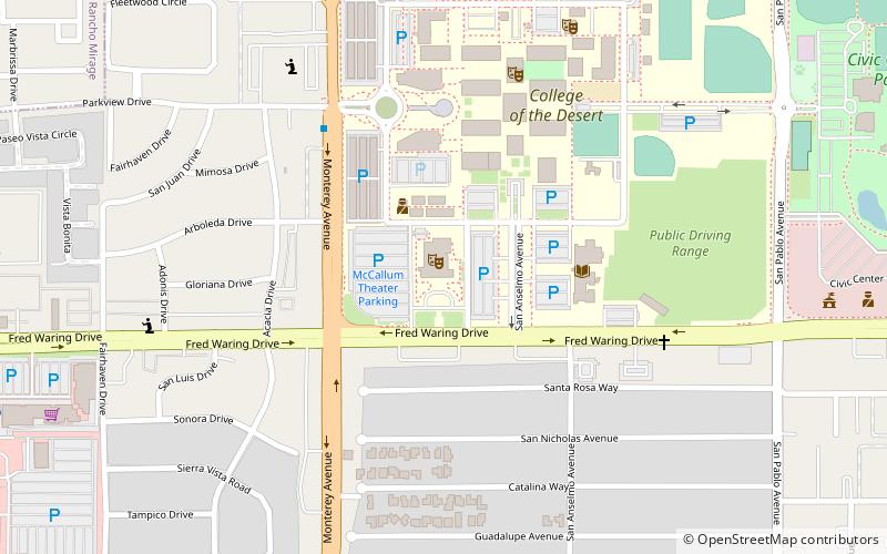 McCallum Theatre location map