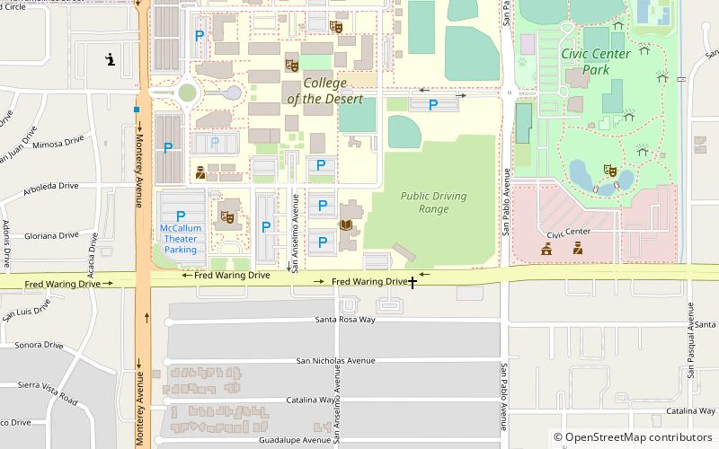 Palm Desert Library location map
