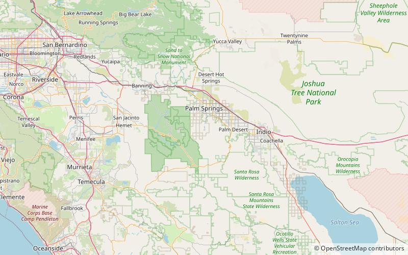agua caliente indian canyons palm springs location map