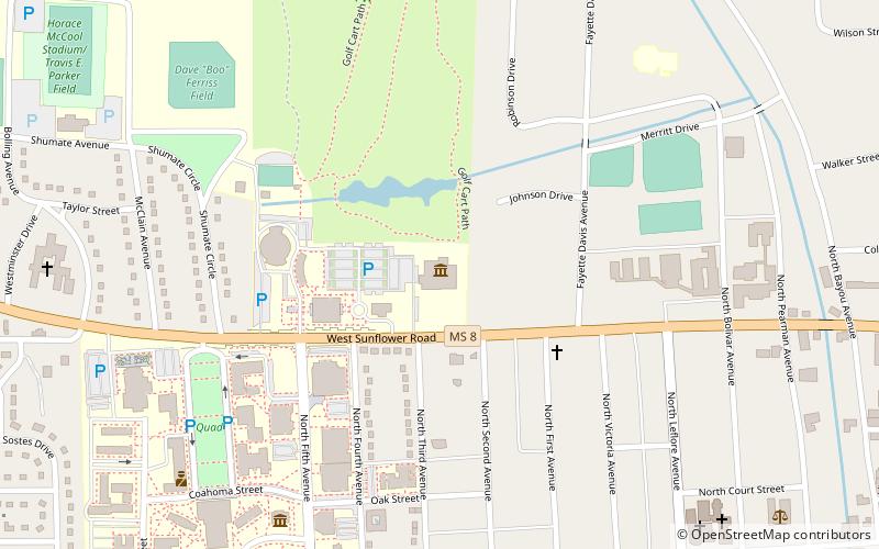 GRAMMY Museum Mississippi location map